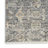 5' X 8' Charcoal Brown And Ivory Floral Distressed Area Rug With Fringe