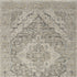 5' X 8' Ivory Black And Taupe Medallion Distressed Area Rug With Fringe