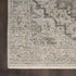 5' X 8' Ivory Black And Taupe Medallion Distressed Area Rug With Fringe