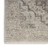 5' X 8' Ivory Black And Taupe Medallion Distressed Area Rug With Fringe