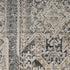 8' X 10' Ivory And Charcoal Medallion Distressed Area Rug With Fringe