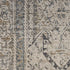 8' X 10' Ivory And Gray Oriental Distressed Area Rug With Fringe