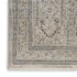 8' X 10' Ivory And Gray Oriental Distressed Area Rug With Fringe