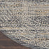 8' Ivory And Slate Gray Oriental Distressed Round Rug With Fringe