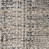 8' Ivory And Slate Gray Oriental Distressed Round Rug With Fringe