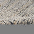 8' Ivory And Slate Gray Oriental Distressed Round Rug With Fringe