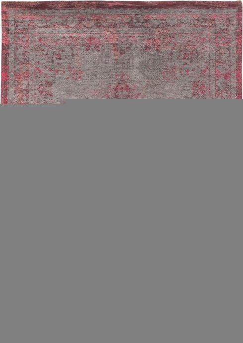 9' X 13' Gray and Pink Medallion Non Skid Area Rug