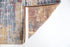 8' White Round Abstract Non Skid Area Rug