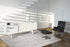 9' X 13' Gray and White Chevron Non Skid Area Rug
