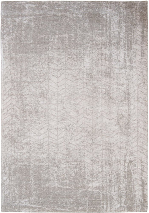 9' X 13' Gray and White Chevron Non Skid Area Rug