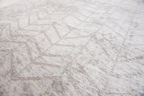 9' X 13' Gray and White Chevron Non Skid Area Rug