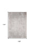 9' X 13' Gray and White Chevron Non Skid Area Rug