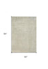 6' X 8' Gray And Beige Abstract Washable Area Rug