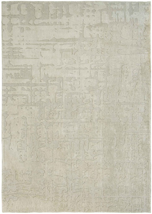 6' X 8' Gray And Beige Abstract Washable Area Rug