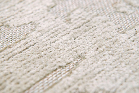 6' X 8' Gray And Beige Abstract Washable Area Rug