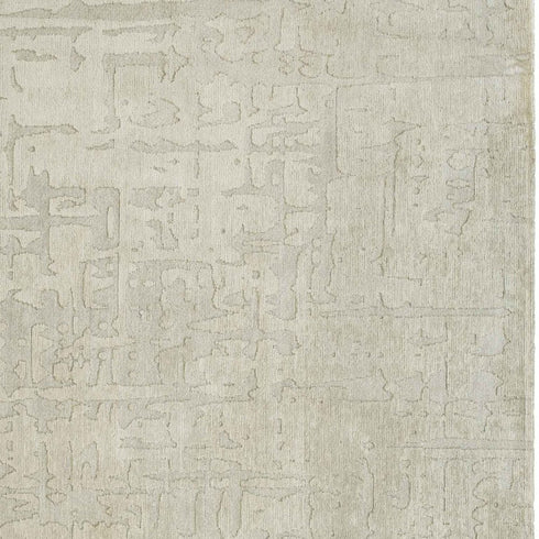 6' X 8' Gray And Beige Abstract Washable Area Rug
