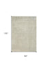 8' X 11' Gray and Beige Abstract Non Skid Area Rug