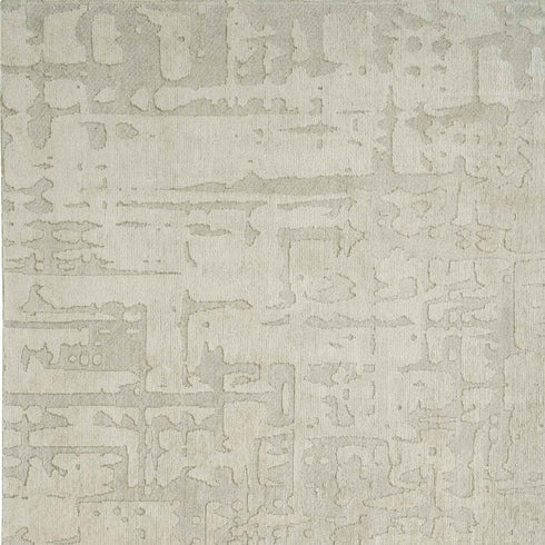 8' X 11' Gray and Beige Abstract Non Skid Area Rug