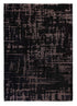 9' X 13' Black And Gray Abstract Washable Area Rug