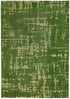 8' X 11' Green Abstract Non Skid Area Rug