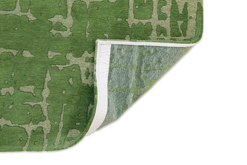 8' X 11' Green Abstract Non Skid Area Rug