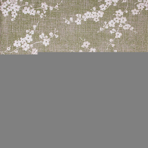 9' X 13' Green And White Oriental Washable Area Rug