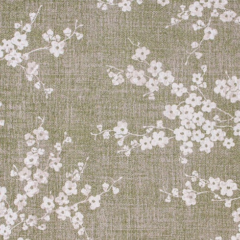 8' Green And White Oriental Washable Round Rug