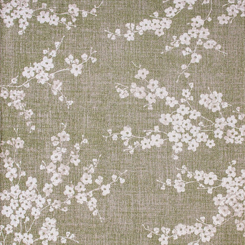 8' Green And White Oriental Washable Round Rug