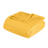 King Gold Cotton Basketweave Geometric Blanket