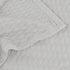 Twin Platinum Cotton Cable Knit Blanket