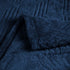 King Navy Blue Geometric Flannel Woven Plush Blanket