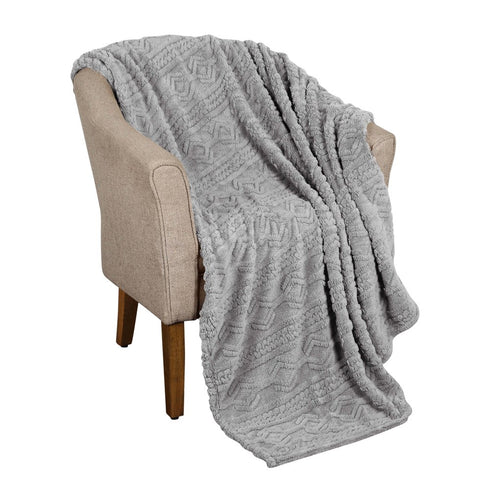 King Platinum Fleece Knitted Plush Blanket