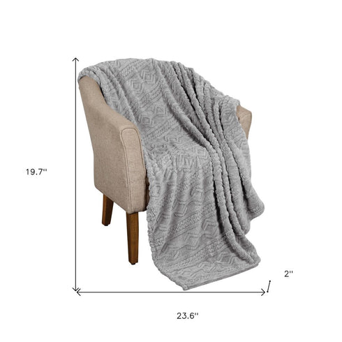 King Platinum Fleece Knitted Plush Blanket