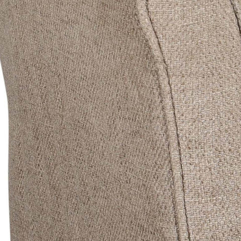 Queen Cream Geometric Fleece Woven Plush Blanket
