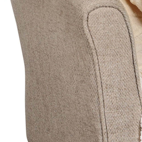 Queen Cream Geometric Fleece Woven Plush Blanket