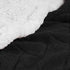 King Black Fleece Knitted Plush Blanket