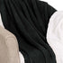 King Black Fleece Knitted Plush Blanket