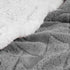 King Platinum Geometric Fleece Woven Plush Blanket