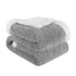 King Platinum Geometric Fleece Woven Plush Blanket