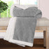 King Platinum Geometric Fleece Woven Plush Blanket