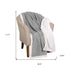 King Platinum Geometric Fleece Woven Plush Blanket