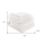 King White Fleece Knitted Plush Blanket