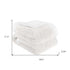 King White Fleece Knitted Plush Blanket