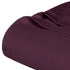 Queen Plum Cotton Woven Chevron Blanket