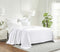 Queen White Cotton Woven Chevron Blanket