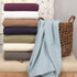 King Ivory Cotton Woven Chevron Blanket