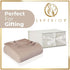 King Khaki Cotton Waffle Weave Blanket