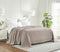 King Khaki Cotton Waffle Weave Blanket