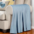 King Light Blue Cotton Woven Chevron Blanket