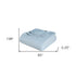 King Light Blue Cotton Woven Chevron Blanket